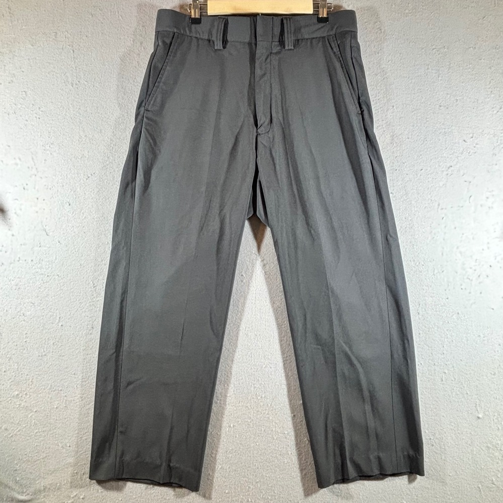 Smitty Mens Referee Umpire Pants Grey Expandable Waist Size 32x27 Flat Front